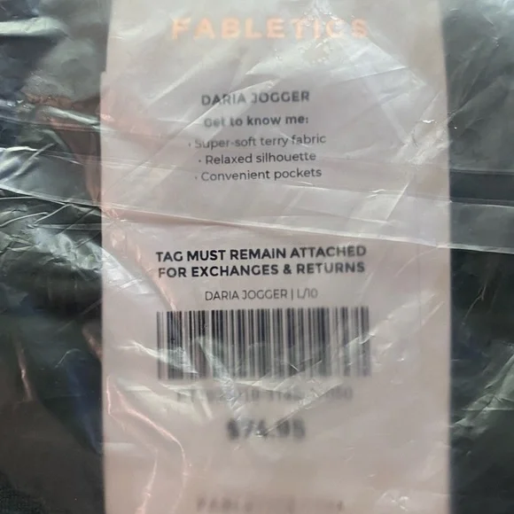 Fabletics Daria Jogger Athleisure Lounge Pants L - Picture 5 of 5